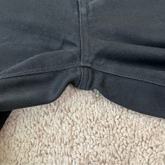 Zadig & Voltaire Eva Grunge Black Distressed Straight Leg Designer Jeans Size 25 - Picture 15 of 16